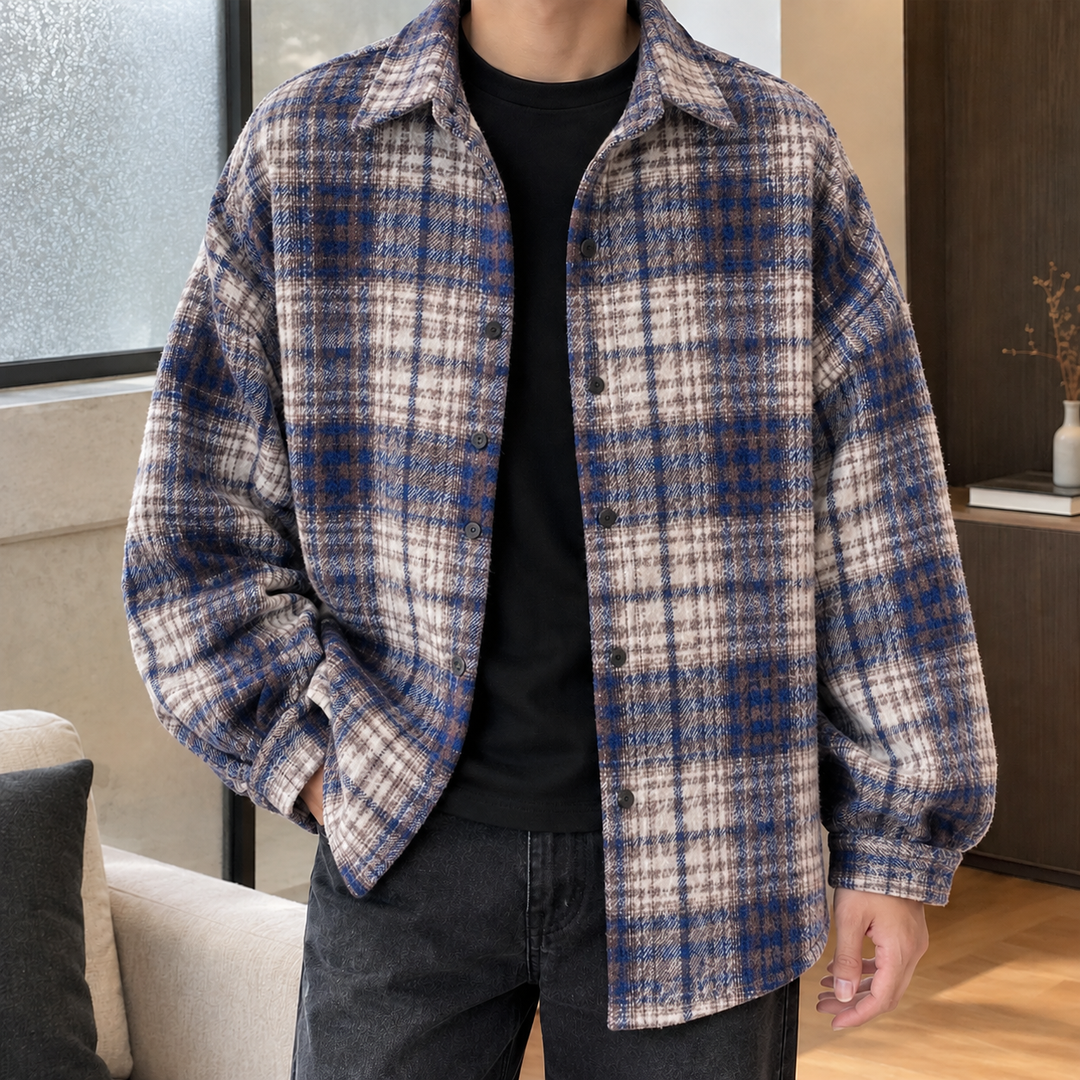 Ludovic-Stone Rutig Overshirt