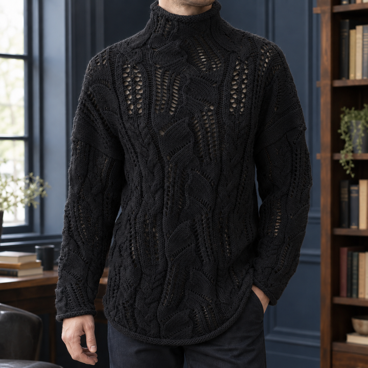 Wendell-James Öppen Arbets Sweater