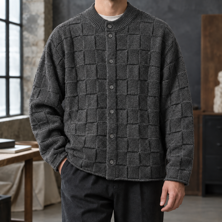 Leon-James Texturerad Cardigan