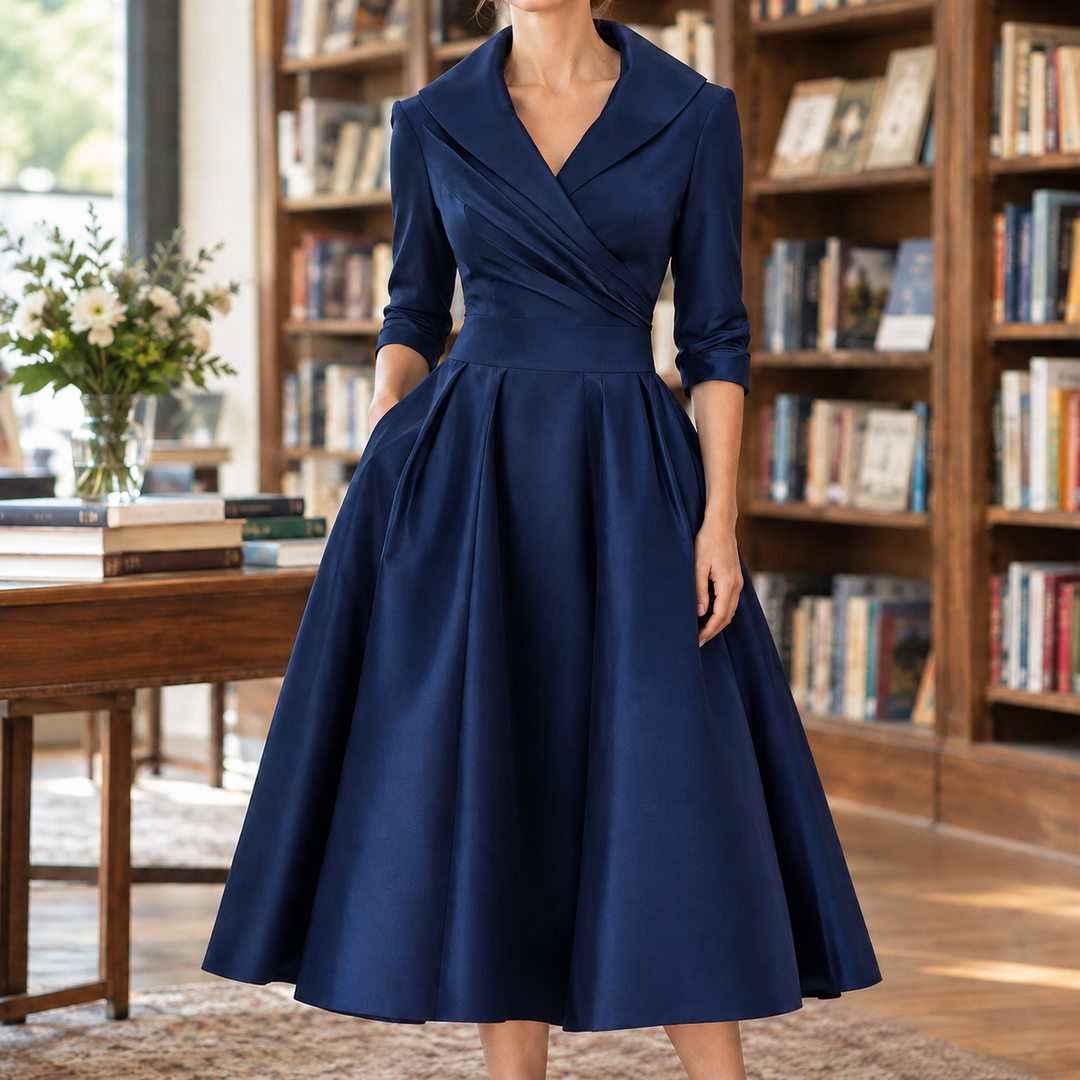 Tessa Wrap Midi Klänning