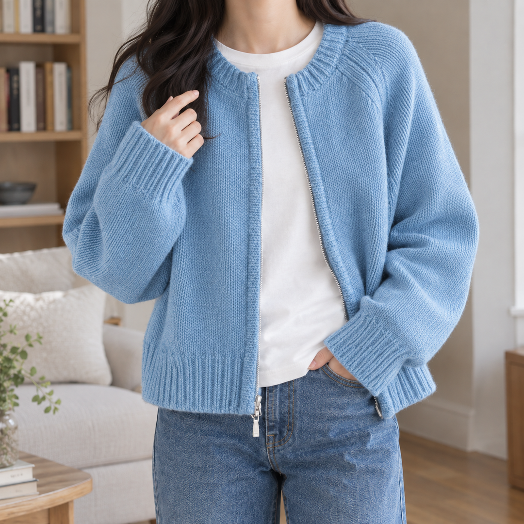 Nora-Skye Zip Cardigan