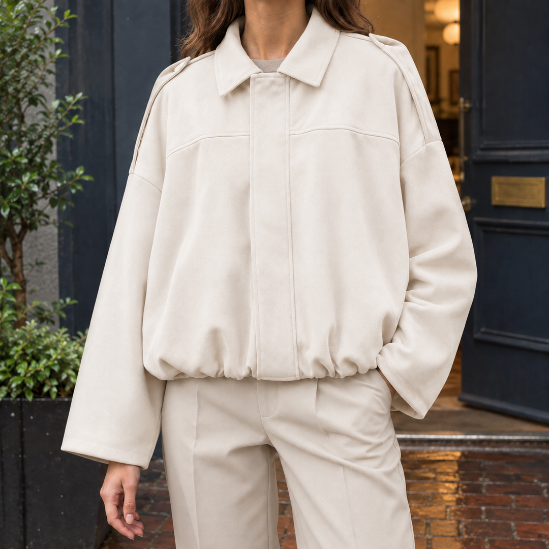 Riley-Skye Suede Bomberjacka