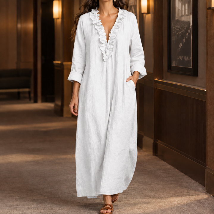 Riley Ruffle Maxi Klänning