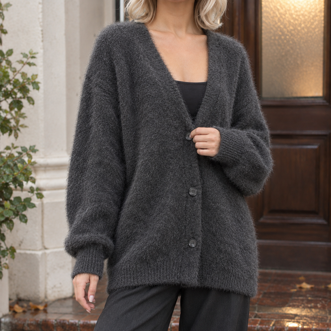 Raven-June V Ringad Cardigan