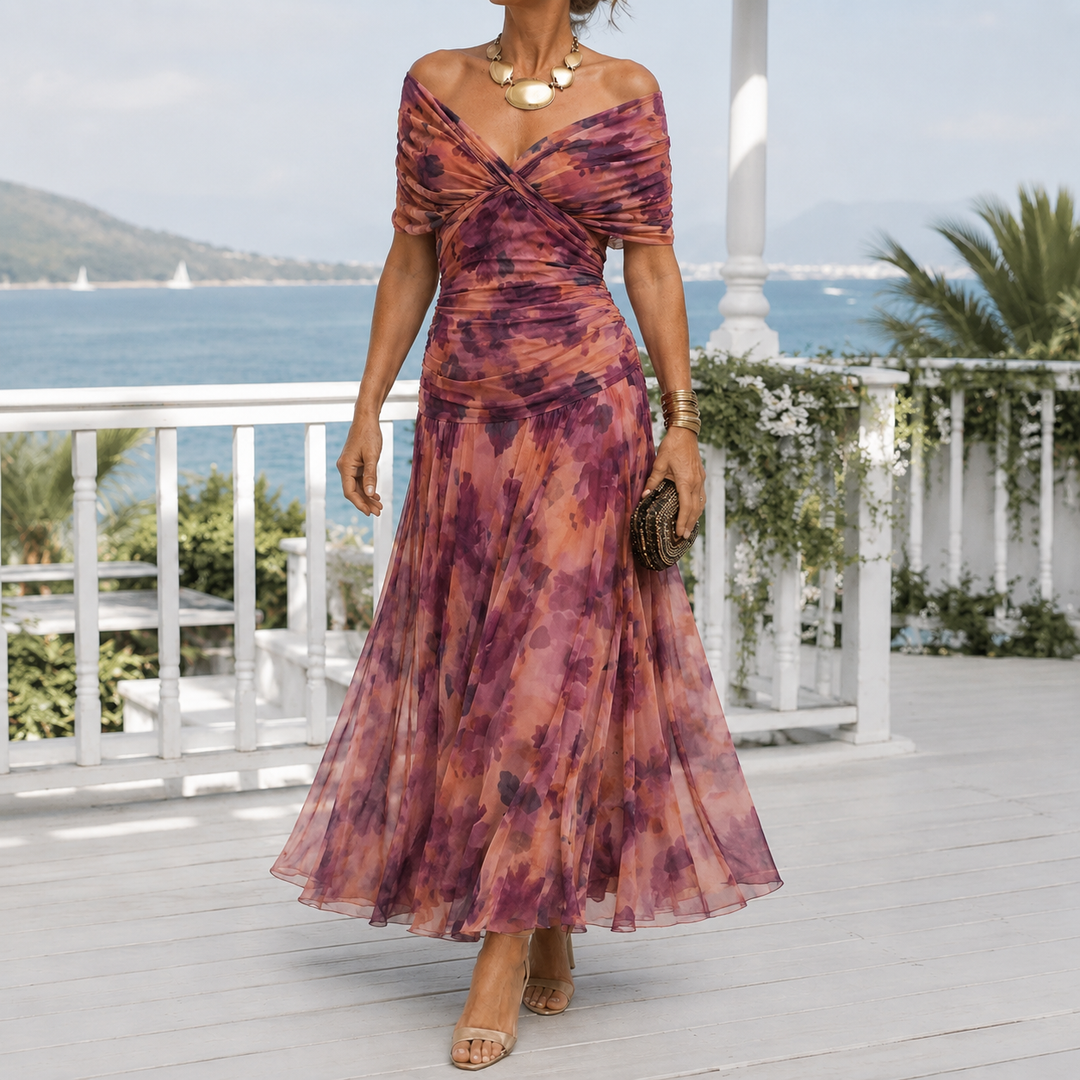 Valeria-Rose Wrap Maxi Klänning