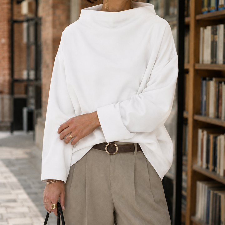 Nadia-Grace Höghalsskjorta