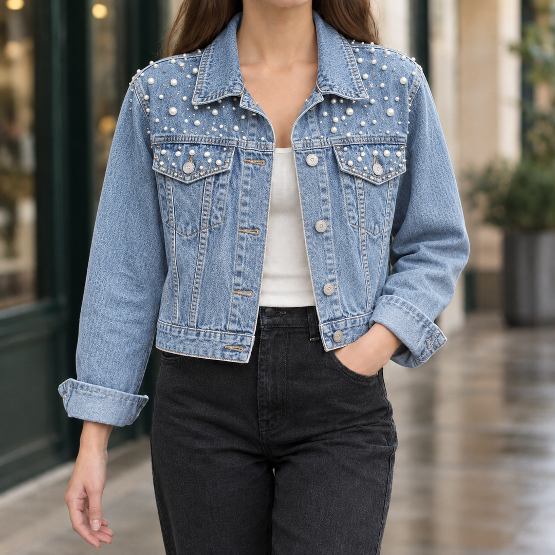 Annabelle-Jade Beadad Denimjacka