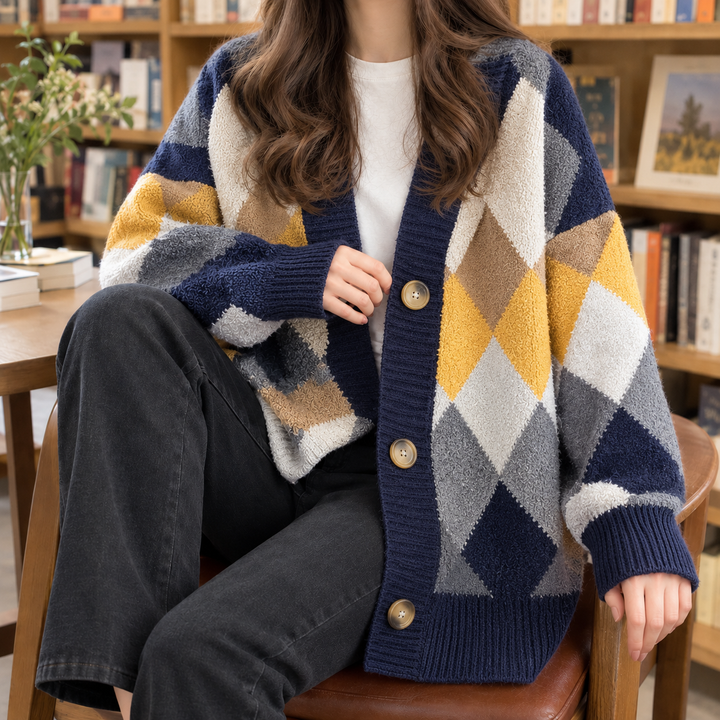 Clarisse Argyle Cardigan