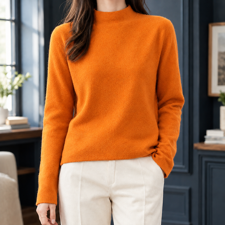 Adriana-Elise Mock Neck Tröja