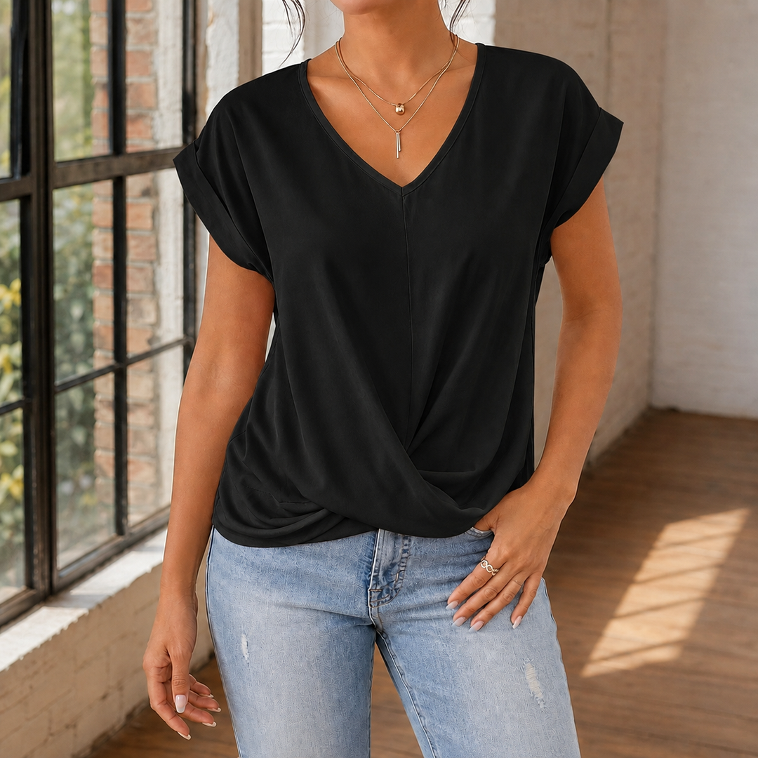 Willa V-halsad topp