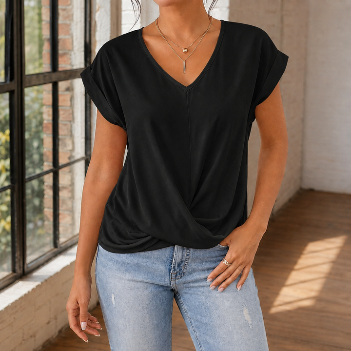 Willa V-halsad topp