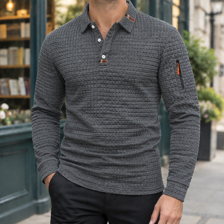 Cyprian Texturerad Polo