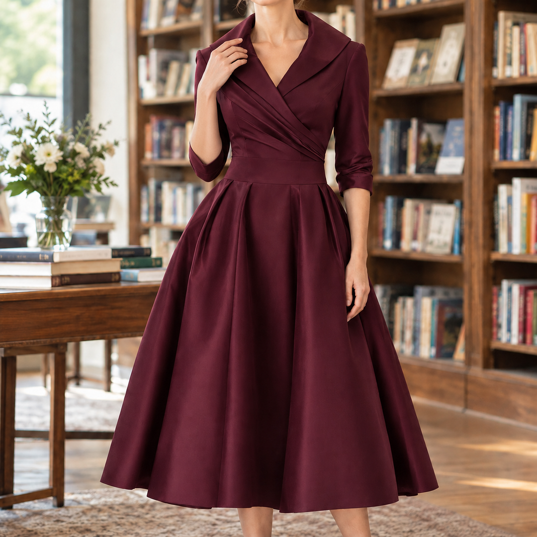 Tessa Wrap Midi Klänning
