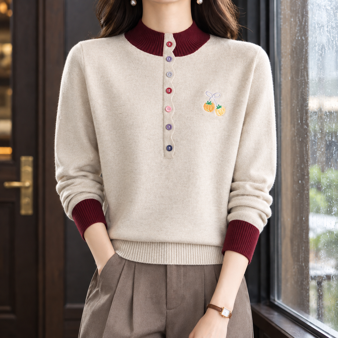 Ashley-Hope Mock Neck Tröja