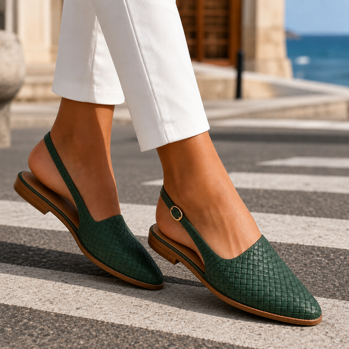 Valencia Vävd Slingbacks