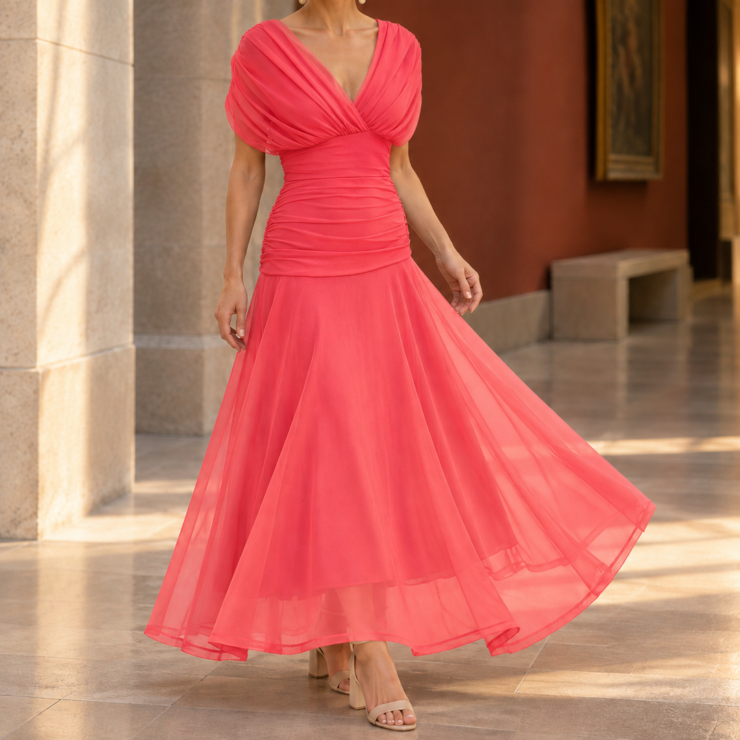 Sylvaine Draperad Maxiklänning