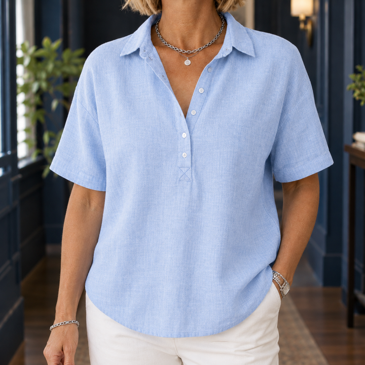 Anais-Pearl Kragad Blus