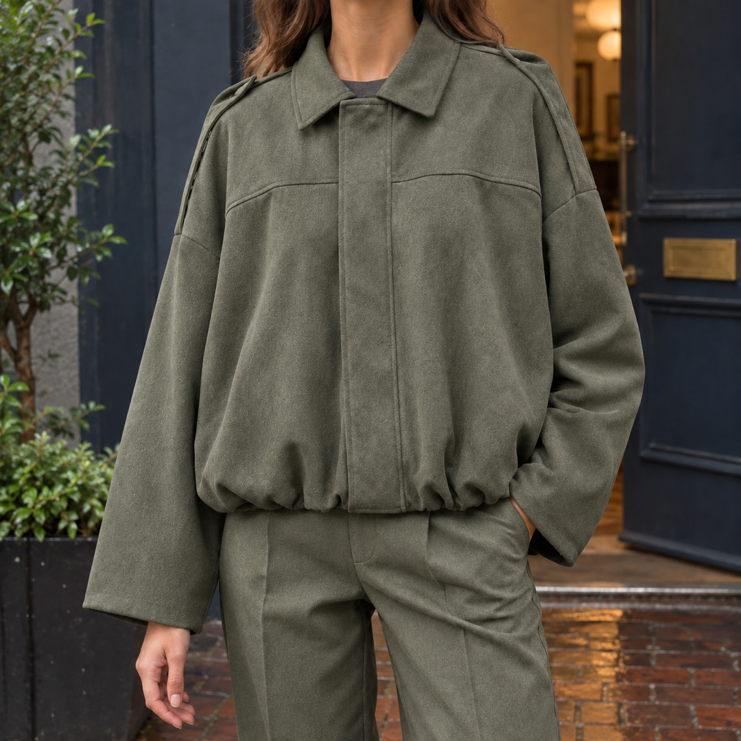 Riley-Skye Suede Bomberjacka