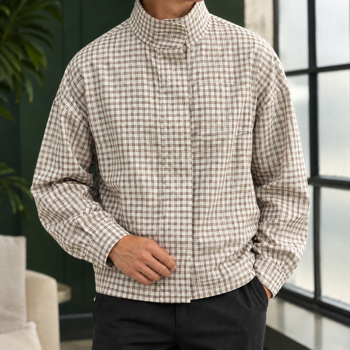 Leo-Grant Rutig Overshirt