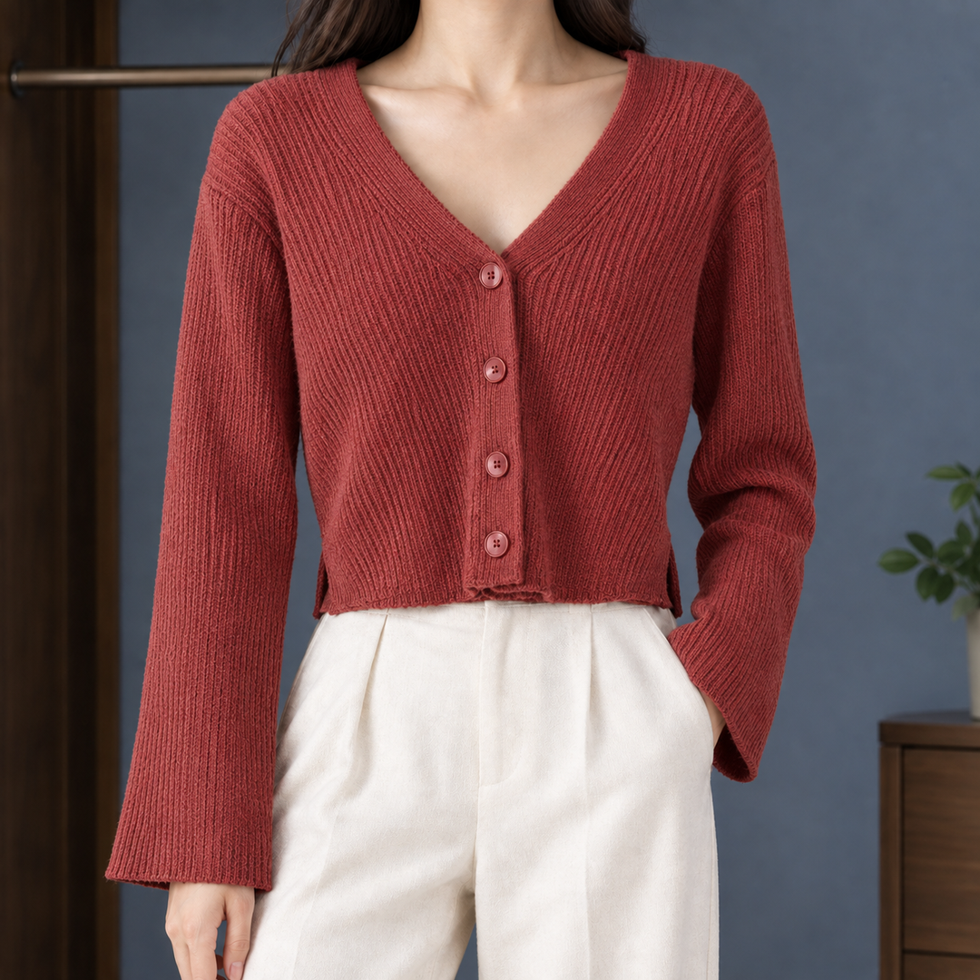 Raven Ribbad Cardigan
