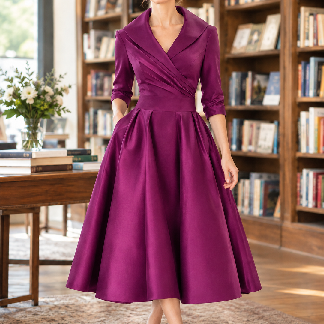 Tessa Wrap Midi Klänning