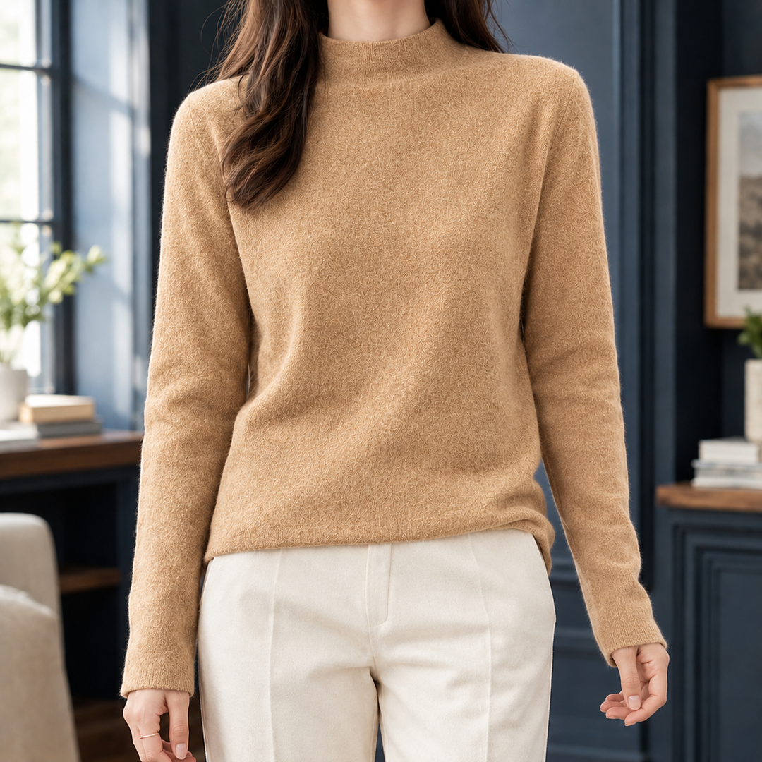 Adriana-Elise Mock Neck Tröja