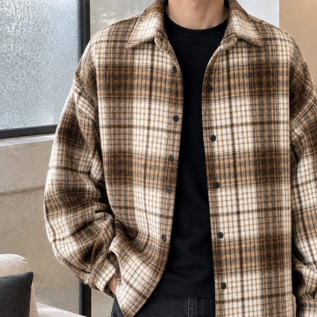 Ludovic-Stone Rutig Overshirt