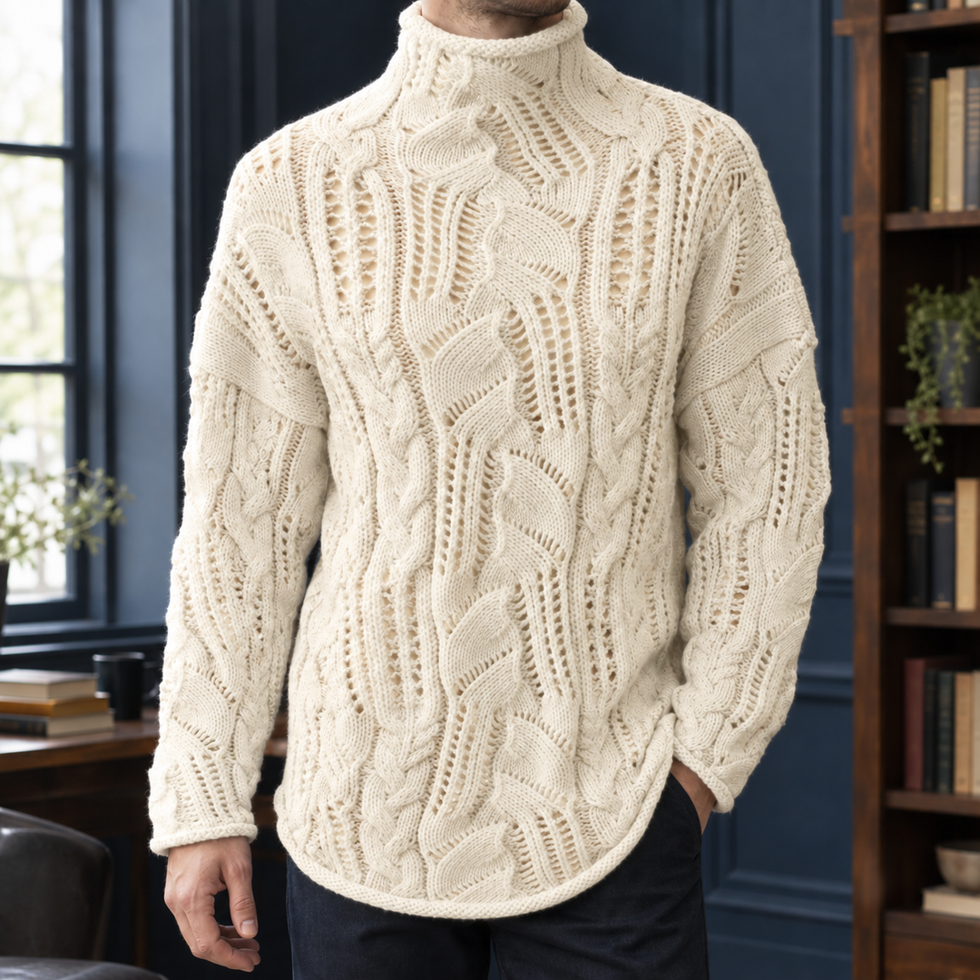 Wendell-James Öppen Arbets Sweater