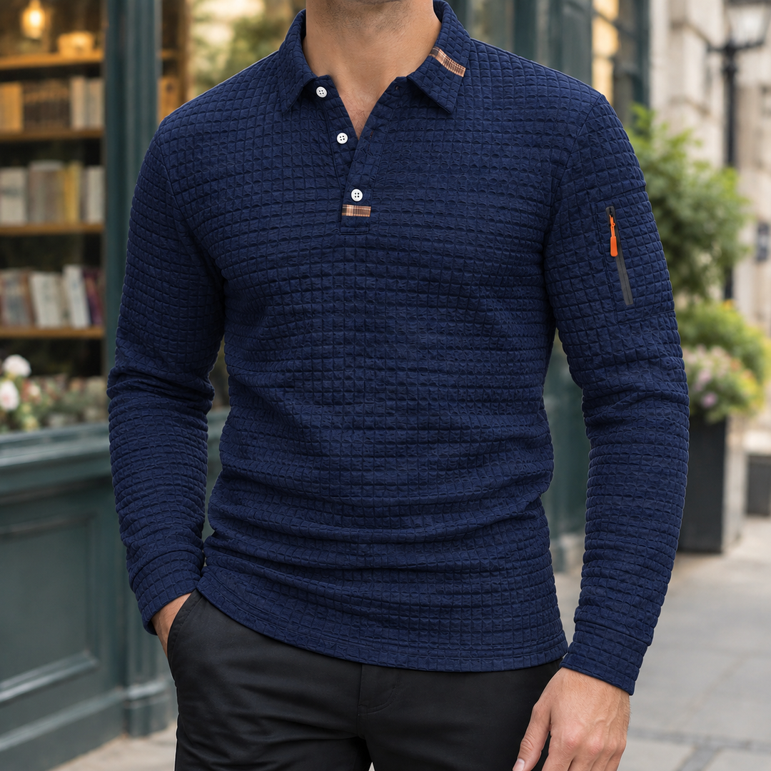 Cyprian Texturerad Polo