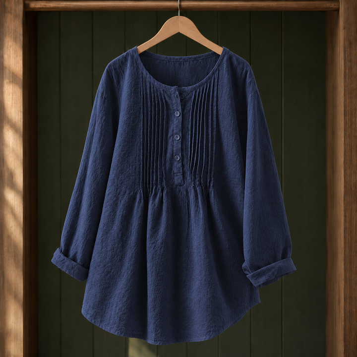 Delia-Rose Pintuck Blus