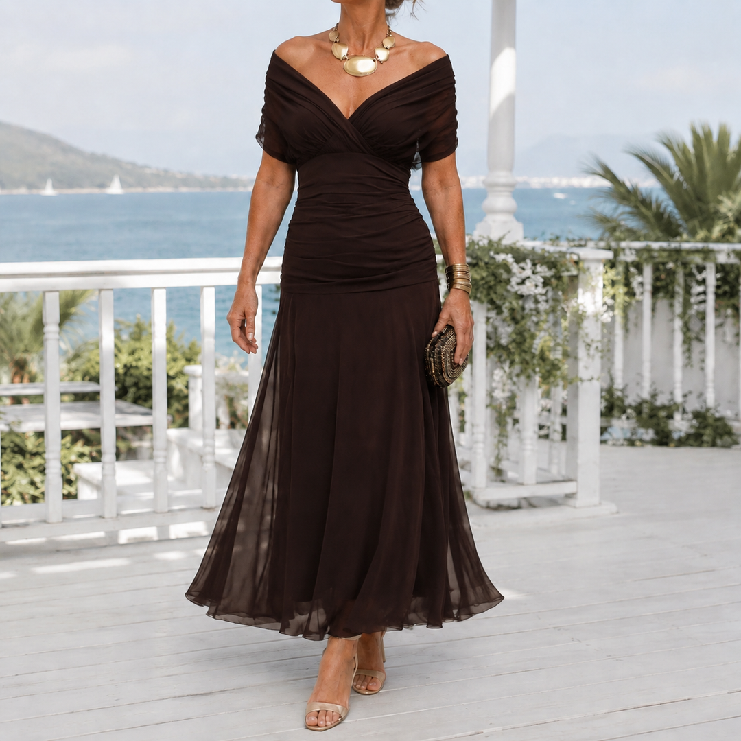 Valeria-Rose Wrap Maxi Klänning