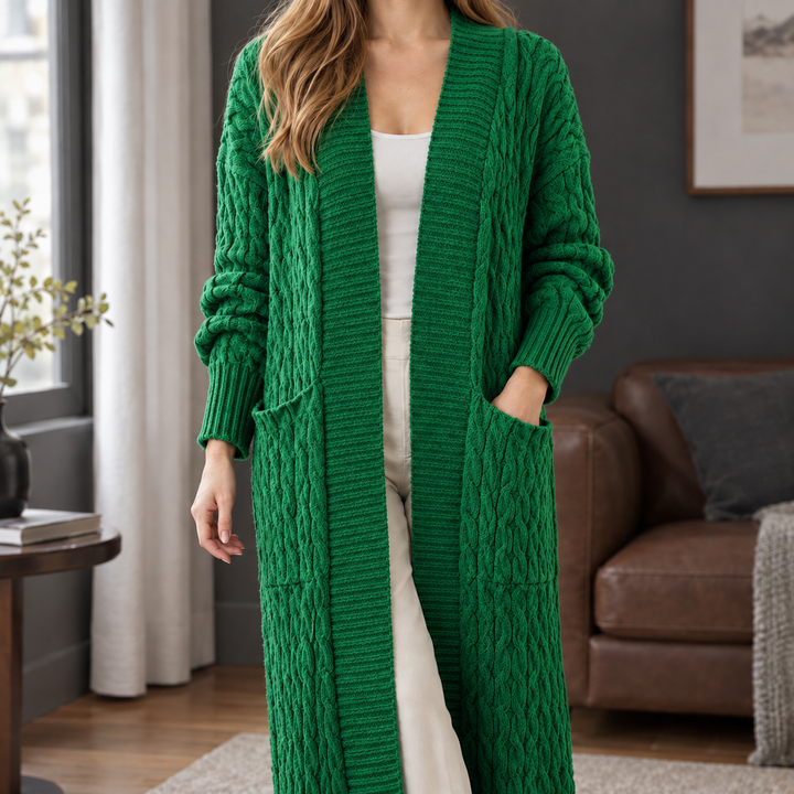 Naomi-Hope Kabelstickad Kofta