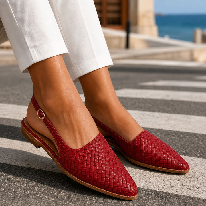 Valencia Vävd Slingbacks