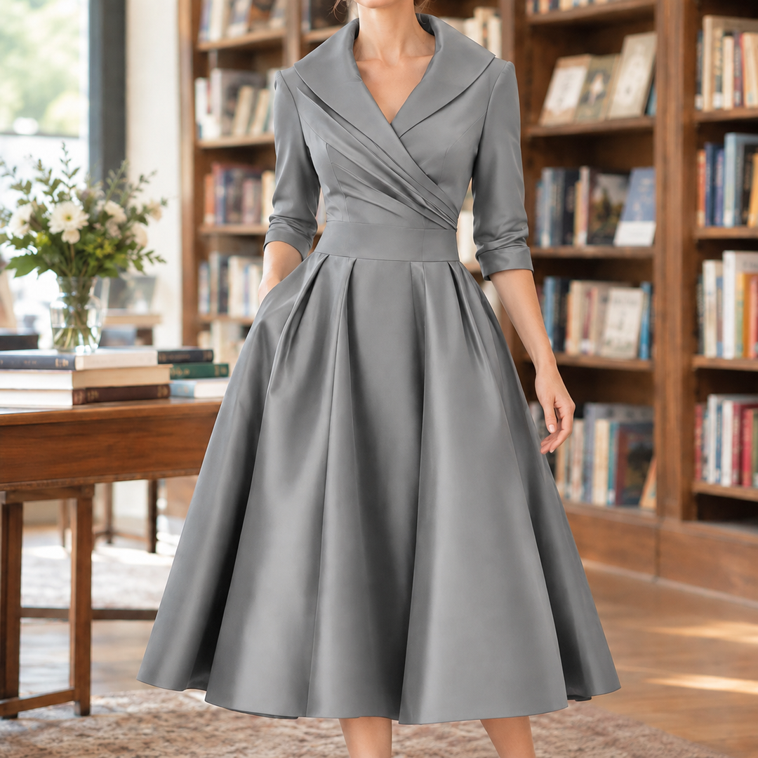 Tessa Wrap Midi Klänning