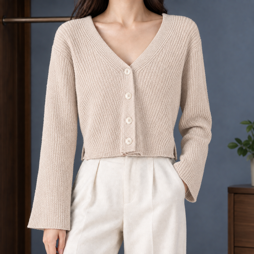 Raven Ribbad Cardigan
