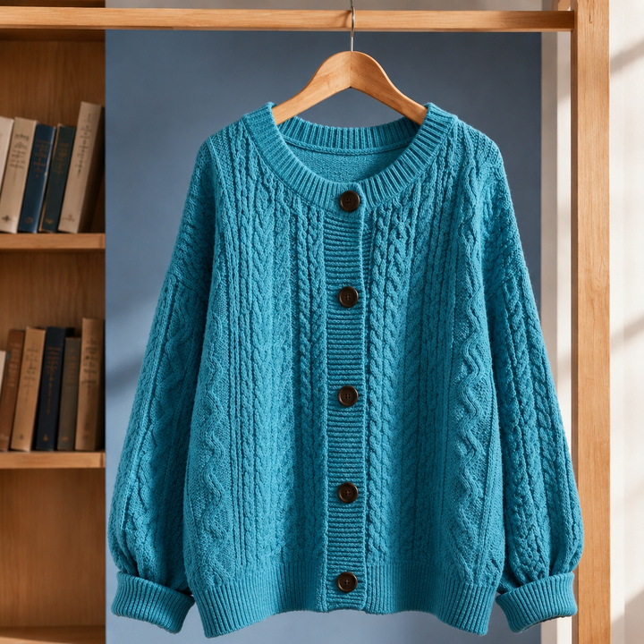 Marcel Kabelstickad Cardigan