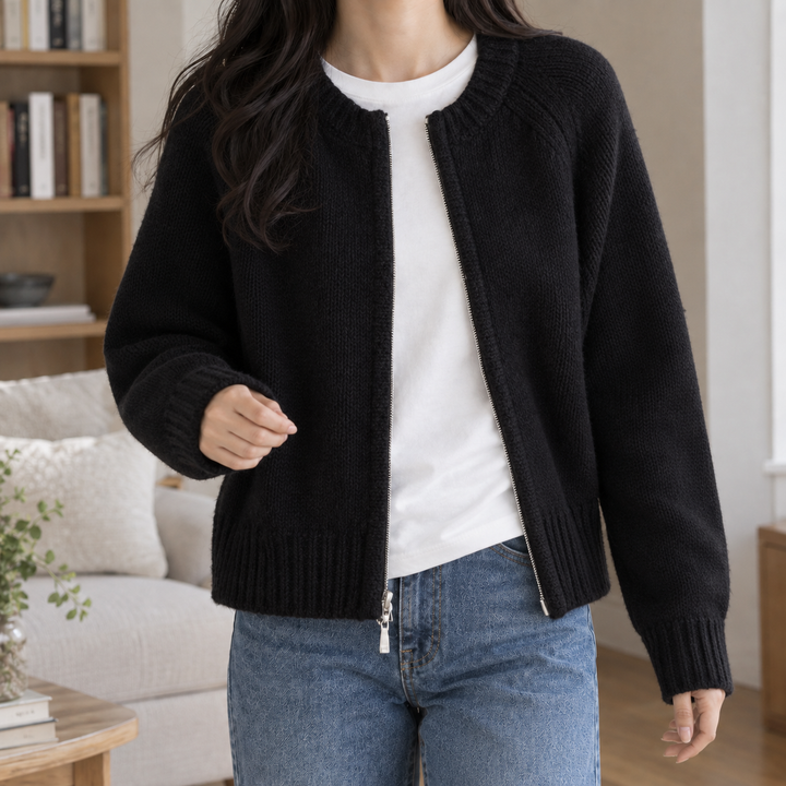 Nora-Skye Zip Cardigan
