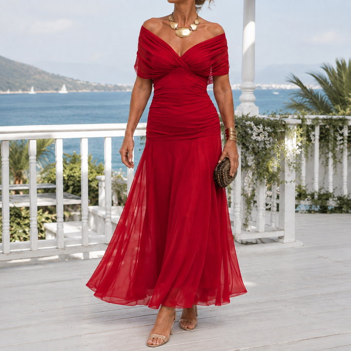 Valeria-Rose Wrap Maxi Klänning