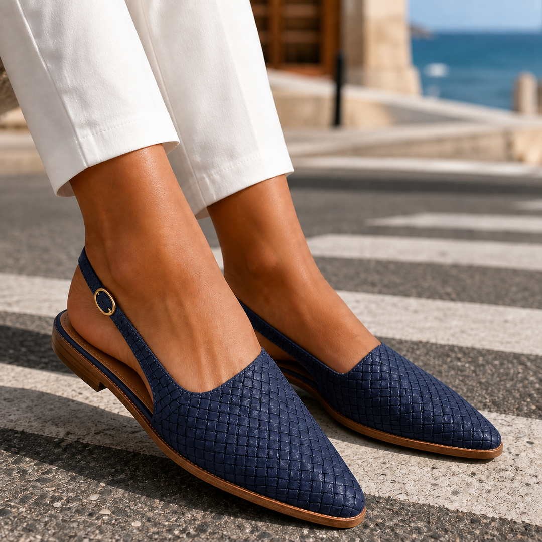 Valencia Vävd Slingbacks