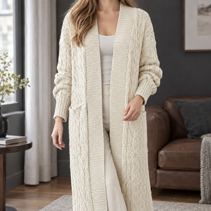 Naomi-Hope Kabelstickad Kofta