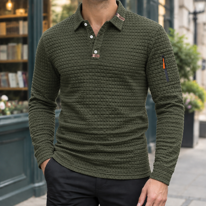 Cyprian Texturerad Polo