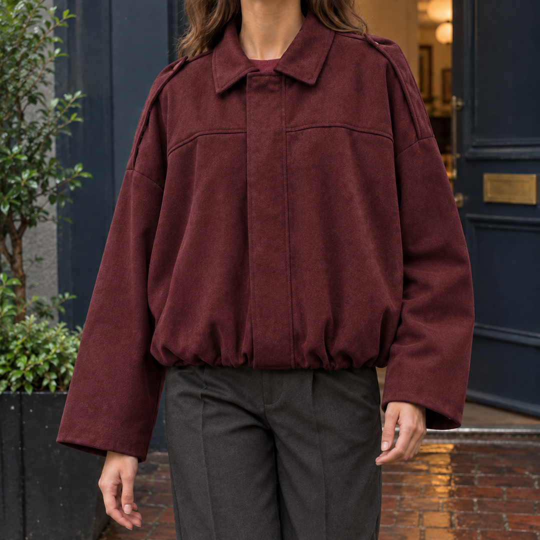 Riley-Skye Suede Bomberjacka