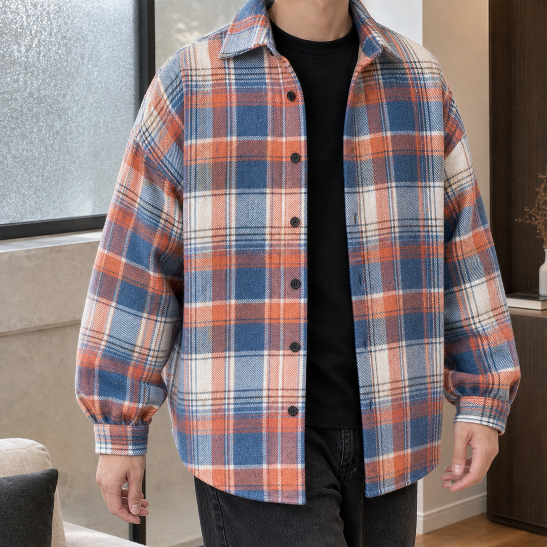 Ludovic-Stone Rutig Overshirt