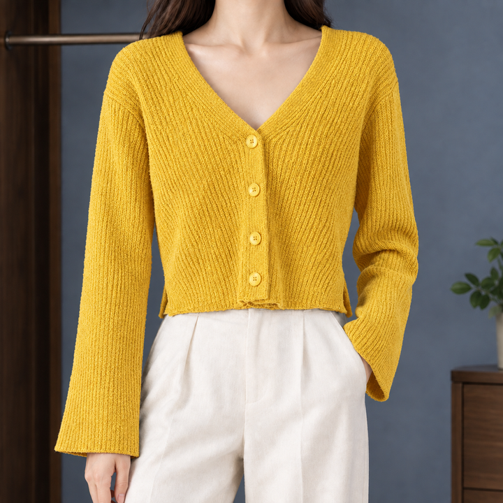 Raven Ribbad Cardigan