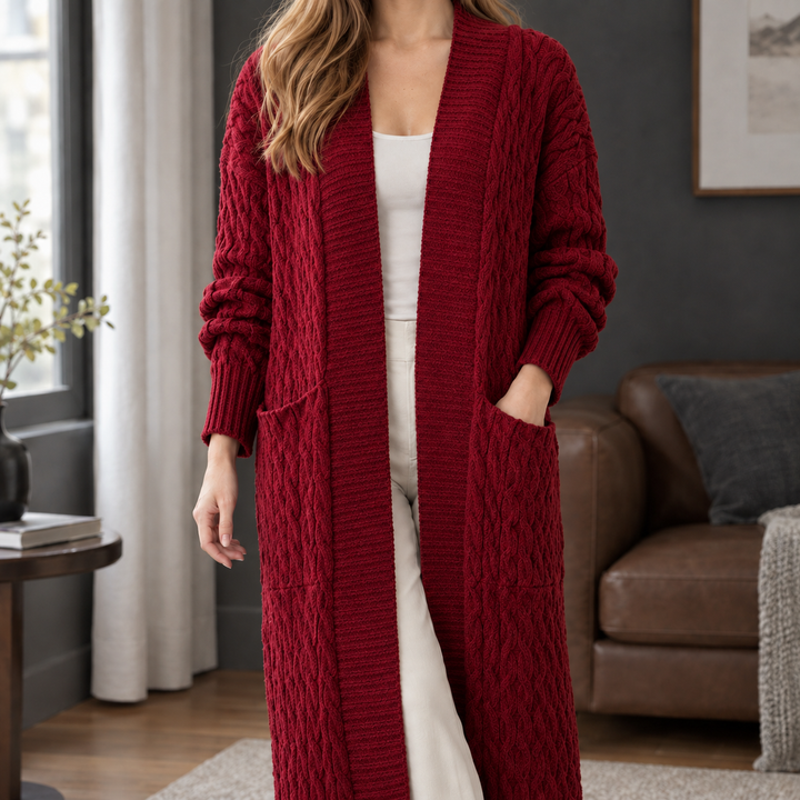 Naomi-Hope Kabelstickad Kofta