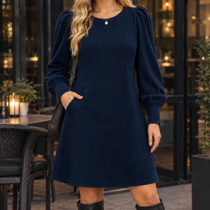 Amelia Puffärmad Klänning