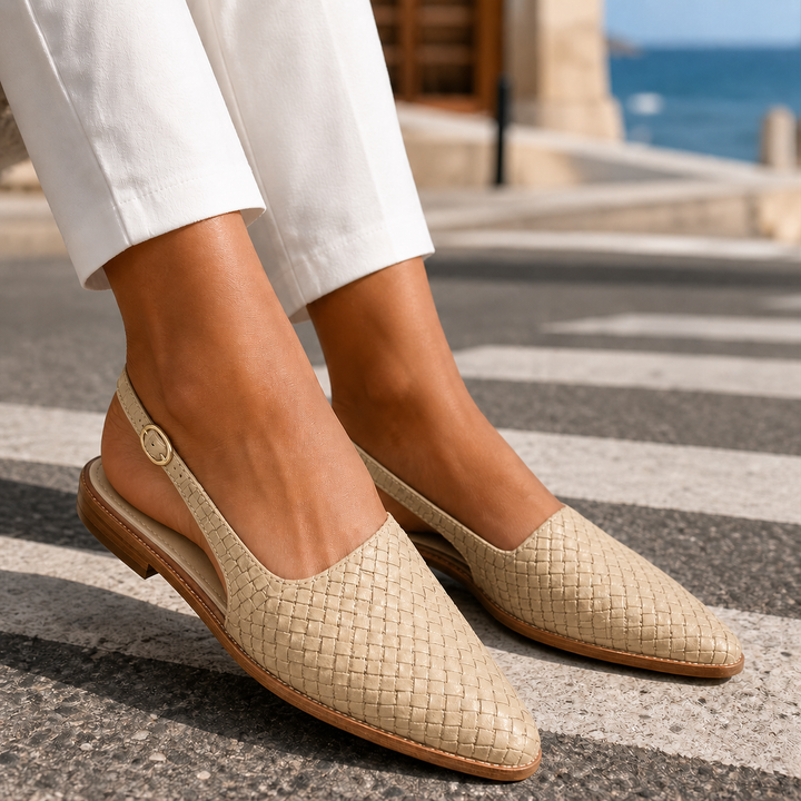 Valencia Vävd Slingbacks