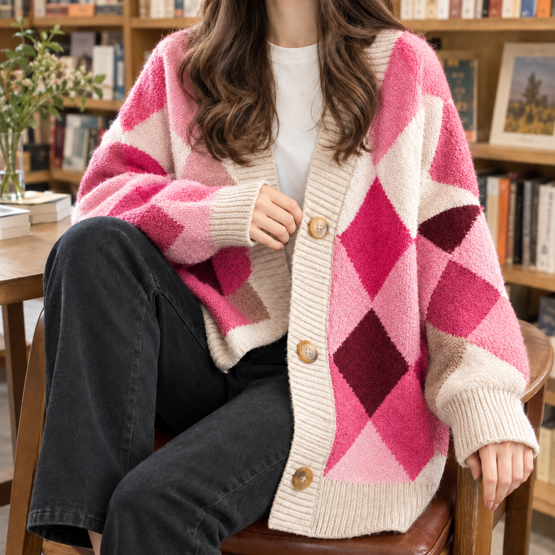 Clarisse Argyle Cardigan
