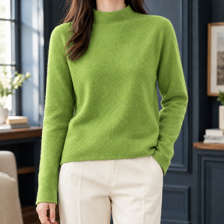 Adriana-Elise Mock Neck Tröja